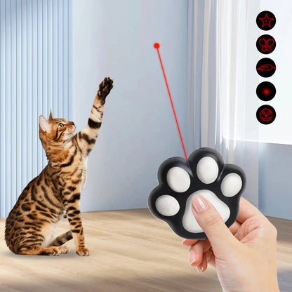 🐾"Toe Beans Kitty Laser" – Über USB wiederaufladbarer LED-Animationslaser