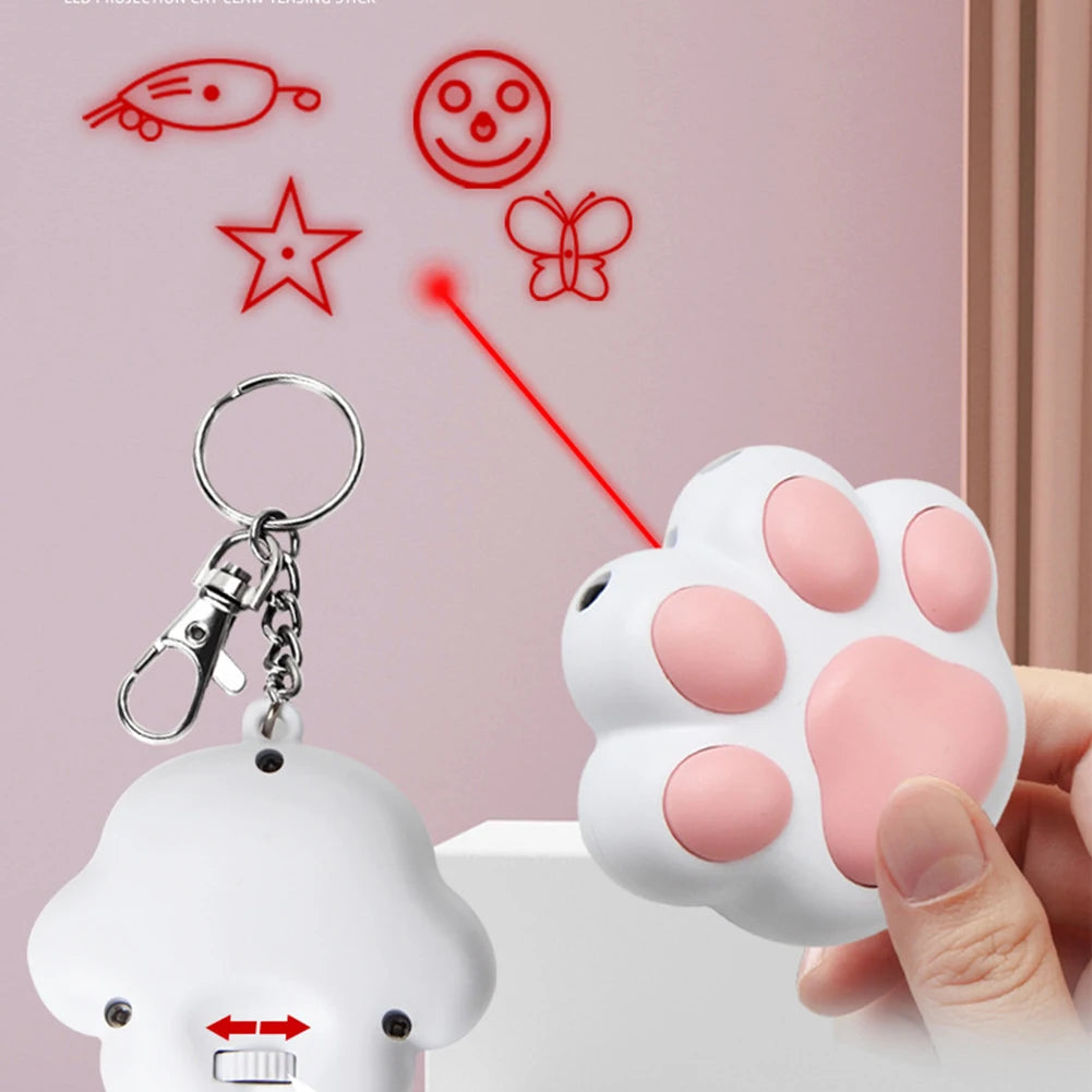 🐾"Toe Beans Kitty Laser" – Über USB wiederaufladbarer LED-Animationslaser