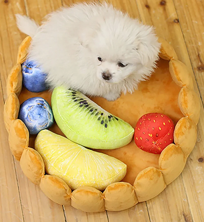 🥝🍓"Tarta de Frutas Deliciosa" - La cama para gatos y perros más divertida😹