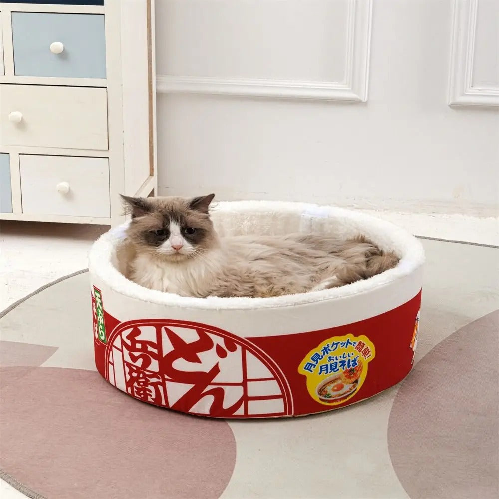 🍜"MieMie Instant Noodles" - Funny pet bed for kitties and small doggies - yummy!😻